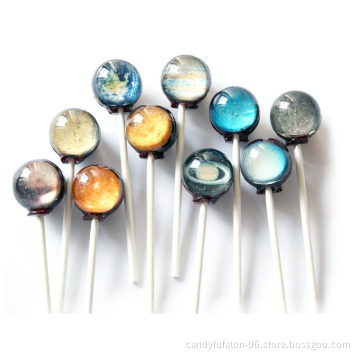 High quality BRC certified factory Sugar free planet space ball lollipop candy